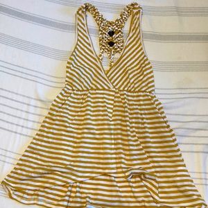 Open Front Flowy Tank Top